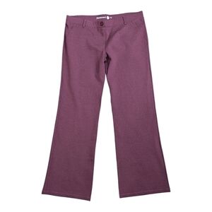 Betabrand Maroon Buttoned Pants
